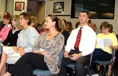 CCISD - Parents Listen to WAVE relocation discussion picture