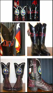 Government - Rose Bowl Boots for eBay Auction to benefit Texas hurricane victims picture