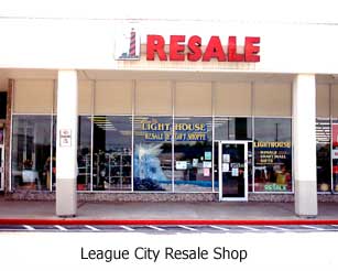 Lighthouse Resale Shop in League City at the H.E.B. Shopping Center, 209 West Main Street